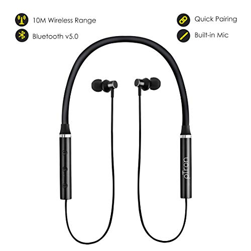pTron Tangent Plus Magnetic in-Ear Wireless Bluetooth 5.0 Headphones, 15hrs Playback pTron Tangent Plus Magnetic in-Ear Wireless Bluetooth 5.0 Headphones, 15hrs Playback