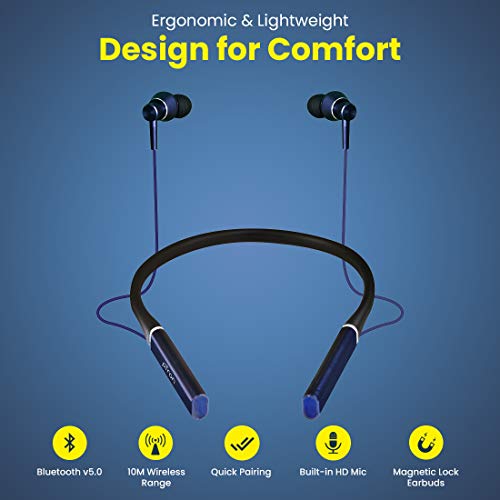 pTron Tangent Plus Magnetic in-Ear Wireless Bluetooth 5.0 Headphones, 15hrs Playback pTron Tangent Plus Magnetic in-Ear Wireless Bluetooth 5.0 Headphones, 15hrs Playback