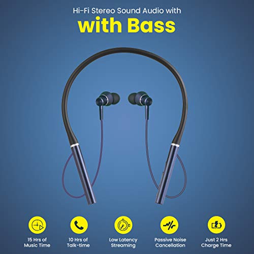 pTron Tangent Plus Magnetic in-Ear Wireless Bluetooth 5.0 Headphones, 15hrs Playback pTron Tangent Plus Magnetic in-Ear Wireless Bluetooth 5.0 Headphones, 15hrs Playback