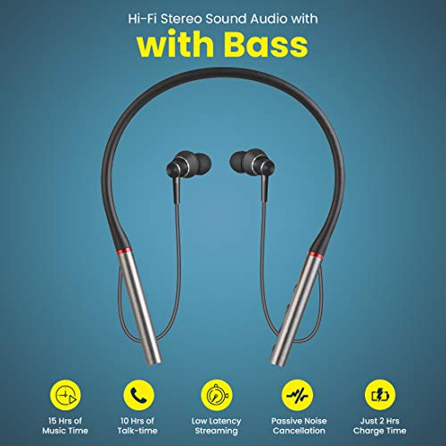 pTron Tangent Plus Magnetic in-Ear Wireless Bluetooth 5.0 Headphones, 15hrs Playback pTron Tangent Plus Magnetic in-Ear Wireless Bluetooth 5.0 Headphones, 15hrs Playback