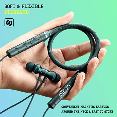 pTron Tangent Plus Magnetic in-Ear Wireless Bluetooth 5.0 Headphones, 15hrs Playback pTron Tangent Plus Magnetic in-Ear Wireless Bluetooth 5.0 Headphones, 15hrs Playback