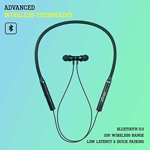 pTron Tangent Plus Magnetic in-Ear Wireless Bluetooth 5.0 Headphones, 15hrs Playback pTron Tangent Plus Magnetic in-Ear Wireless Bluetooth 5.0 Headphones, 15hrs Playback