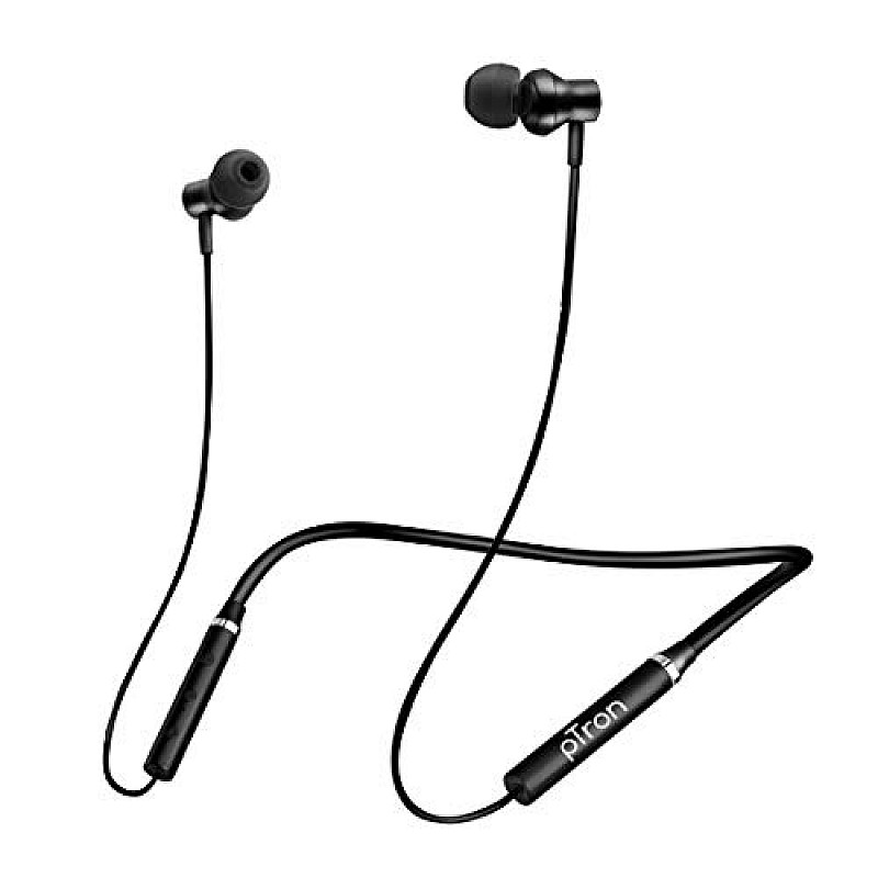 pTron Tangent Plus Magnetic in-Ear Wireless Bluetooth 5.0 Headphones, 15hrs Playback 