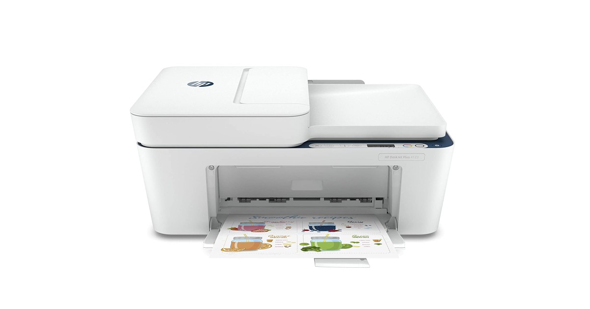 HP DeskJet Plus 4123 All-in-One Wifi Colour Printer, Scanner, & Copier ...