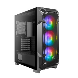 Antec DF600 Mid Tower Supports ATX, Micro-ATX, Mini-ITX Computer Case with 3 x 120 mm ARGB Fans in Front