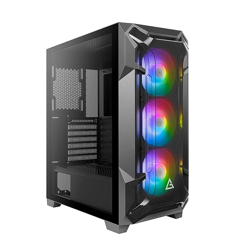 Antec DF600 Mid Tower Supports ATX, Micro-ATX, Mini-ITX Computer Case with 3 x 120 mm ARGB Fans in Front