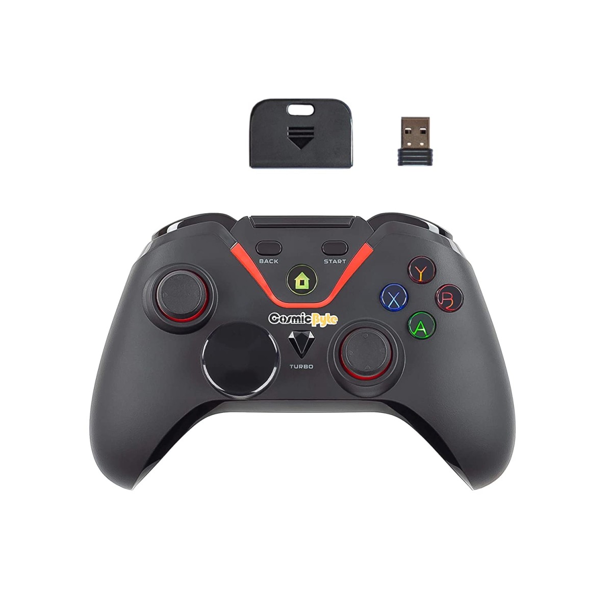 Cosmic Byte Equinox Quasar Wireless Gamepad with Macro Buttons, Backlit for PC