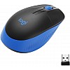 Logitech M190 Wireless Mouse ,Full Size Ambidextrous Curve Design (Blue)