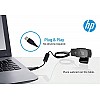 HP w200 HD 720p/30 Fps Webcam, Built-in Mic, Plug and Play, Wide-Angle View for Video Calling, Skype, Zoom, Microsoft Teams