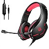 Cosmic Byte Stardust Headset with Flexible Mic for PS4 Xbox One Laptop PC iPhone and Android Phones Red