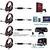 Cosmic Byte Stardust Headset with Flexible Mic for PS4 Xbox One Laptop PC iPhone and Android Phones Red