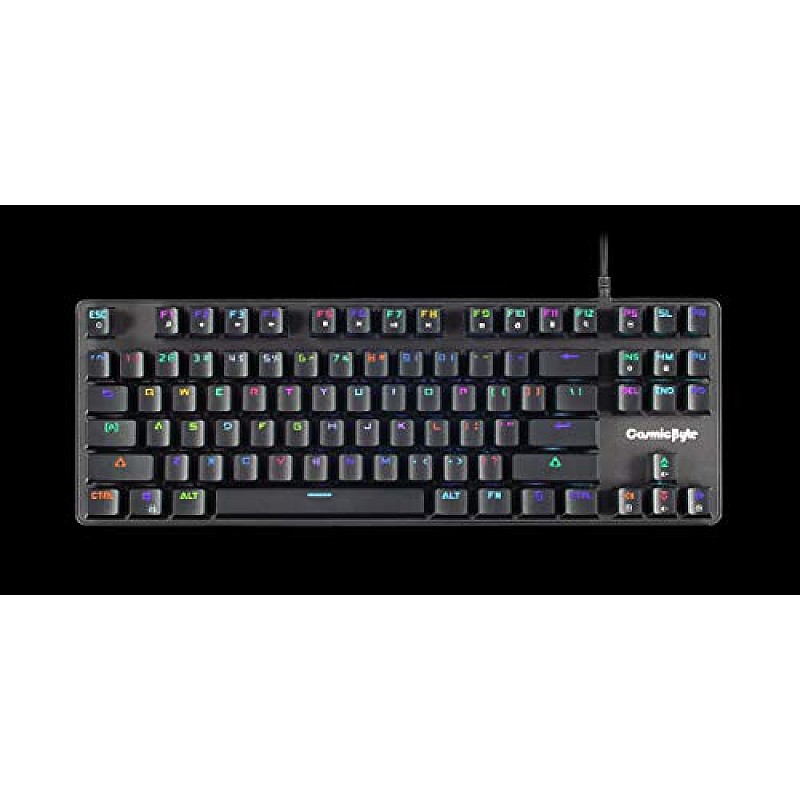 Cosmic Byte CB-GK-16 Firefly Per-Key RGB Ten-Keyless Mechanical Keyboard with Outemu Blue Switch