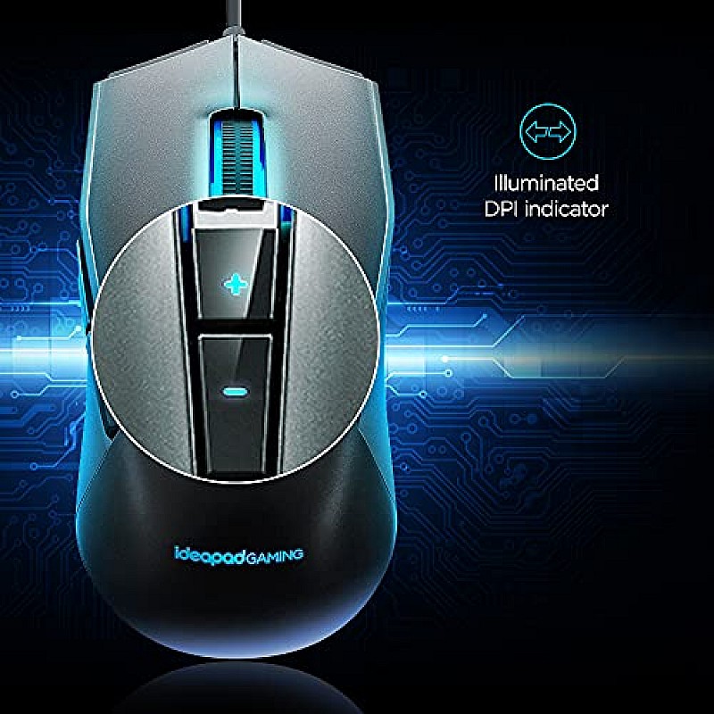 Lenovo Ideapad M100 RGB Gaming Mouse Ergonomic ambidextrous Micro switches 