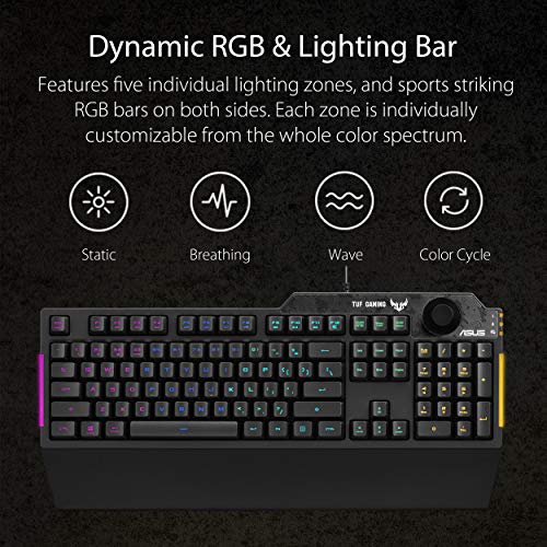 ASUS Membrane Gaming Keyboard for PC - TUF K1 ASUS Membrane Gaming Keyboard for PC - TUF K1
