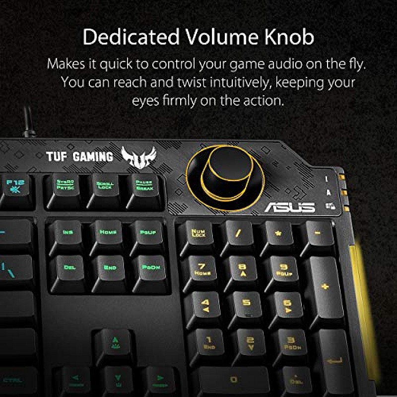 ASUS Membrane Gaming Keyboard for PC - TUF K1