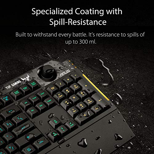 ASUS Membrane Gaming Keyboard for PC - TUF K1 ASUS Membrane Gaming Keyboard for PC - TUF K1