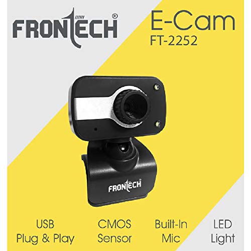 FRONTECH Webcam E-Cam FT-2252 with Built-in Mic FRONTECH Webcam E-Cam FT-2252 with Built-in Mic