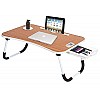 Callas Multipurpose Foldable Laptop Table with Cup Holder, Study Table, Bed Table, Breakfast Table, Foldable and Portable