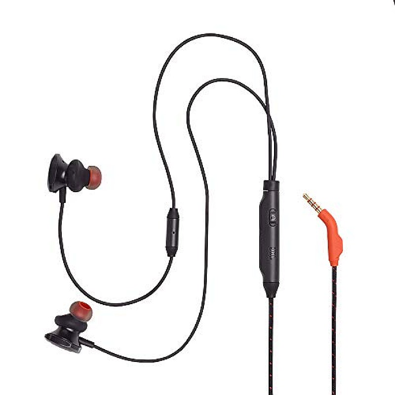 JBL Quantum 50 by Harman Wired in-Ear Gaming Headphone with Twist Lock Technology (Black)