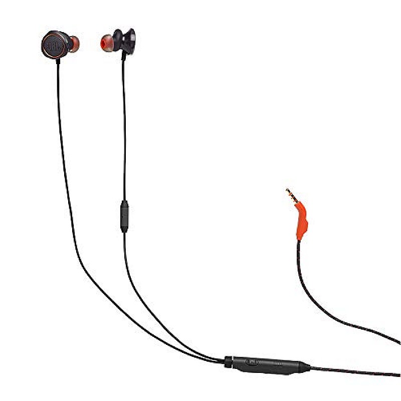 JBL Quantum 50 by Harman Wired in-Ear Gaming Headphone with Twist Lock Technology (Black)