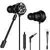 CLAW G9X Single Driver Gaming Earphones with Adjustable Boom & in-line Mic, Volume Control, Mute Switch