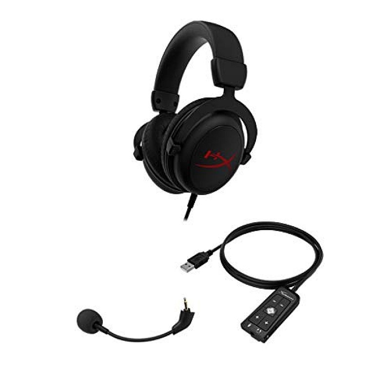 HyperX Cloud Core with 7.1 Wired Gaming Headset for PC PS4 Xbox One Nintendo Switch Black