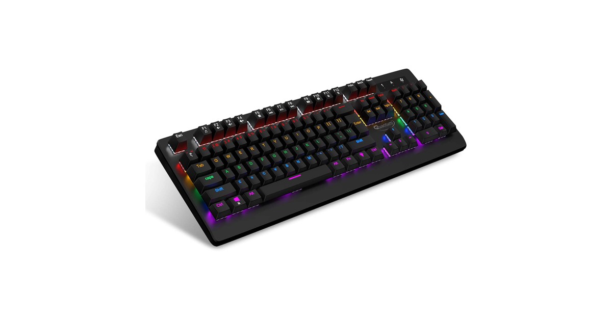 Quantum QHM9800 Rapid Strike Mechanical Gaming Multimedia Wired Keyboard