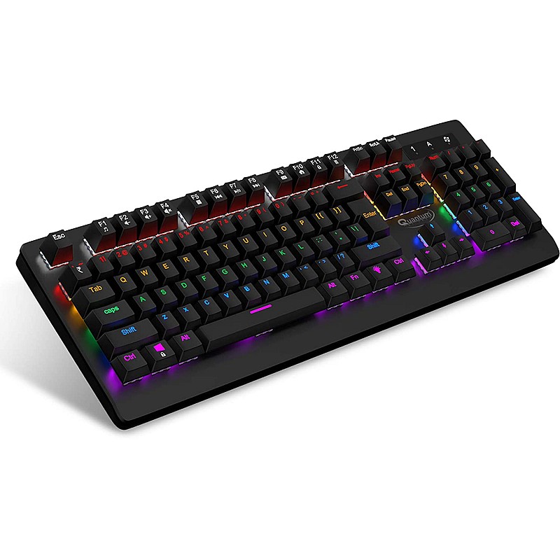 Quantum QHM9800 Rapid Strike Mechanical Gaming Multimedia Wired Keyboard