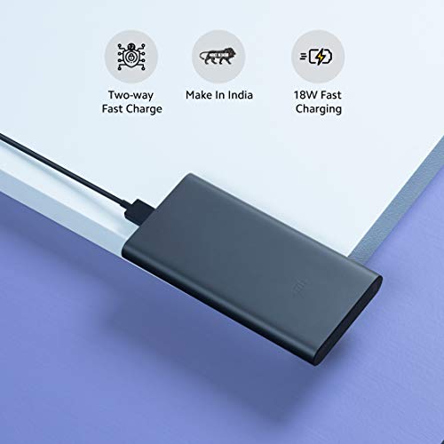 Mi 10000mAH Li-Polymer10000mAH Li-Polymer Power Bank 3i with 18W Fast Charging (Midnight Black) Mi 10000mAH Li-Polymer10000mAH Li-Polymer Power Bank 3i with 18W Fast Charging (Midnight Black)