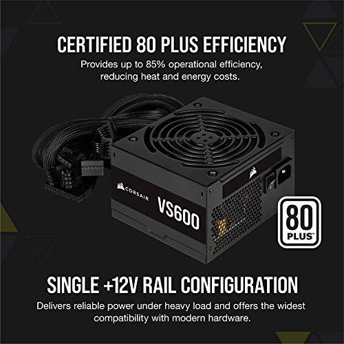 Corsair VS Series VS500 80 Plus Certified Non-Modular ATX Power Supply Corsair VS Series VS500 80 Plus Certified Non-Modular ATX Power Supply