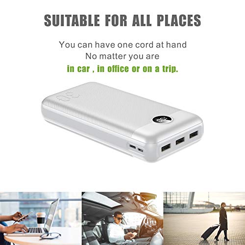 VEGER W3008 LCD Display 30000 mAh Li-Polymer Potable Power Bank (White) VEGER W3008 LCD Display 30000 mAh Li-Polymer Potable Power Bank (White)