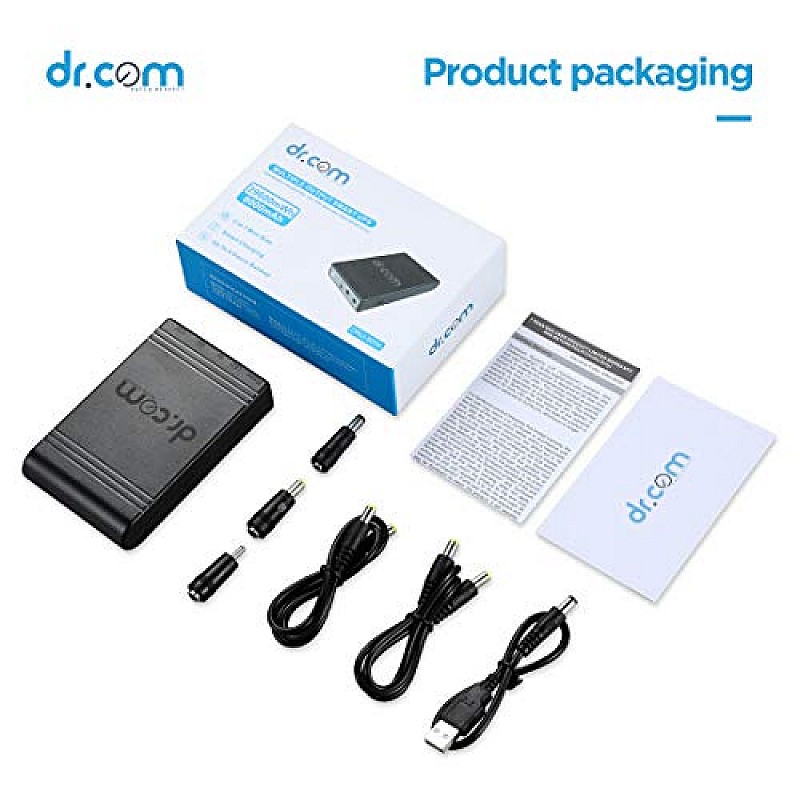 dr.com Smart UPS Mini Size 8000mAh Battery 6 Hours uninterrupted Power Backup ups