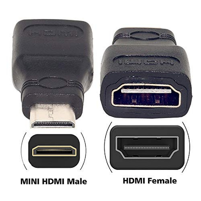 Airtree HDMI Male to VGA Female Video Converter Adapter Cable (Black)