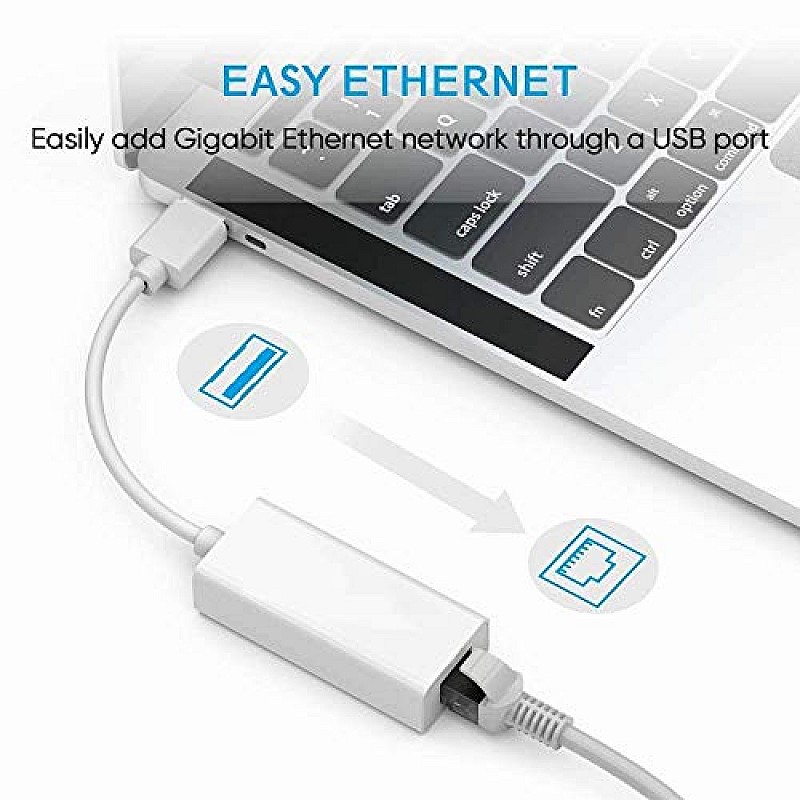 Airtree  USB to LAN Ethernet Card Network Adapter Converter (White)