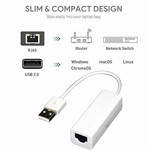 Airtree USB to LAN Ethernet Card Network Adapter Converter (White) Airtree USB to LAN Ethernet Card Network Adapter Converter (White)