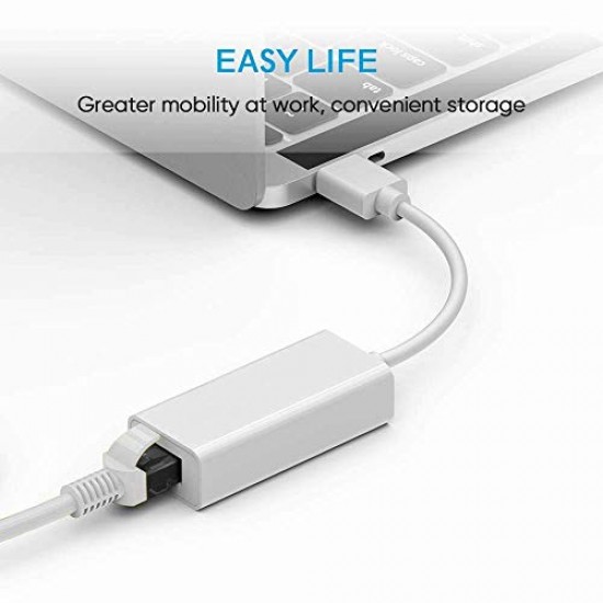 Airtree  USB to LAN Ethernet Card Network Adapter Converter (White)