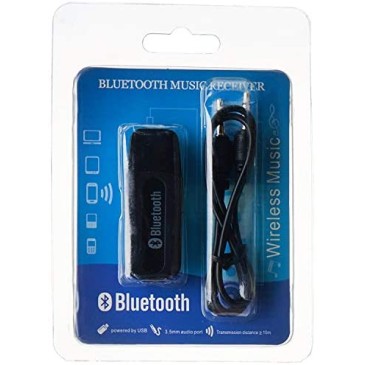 Airtree USB Bluetooth Stereo Music Receiver 3.5mm Adapter Dongle for Speakers, Car, Mp3 (Black) Airtree USB Bluetooth Stereo Music Receiver 3.5mm Adapter Dongle for Speakers, Car, Mp3 (Black)