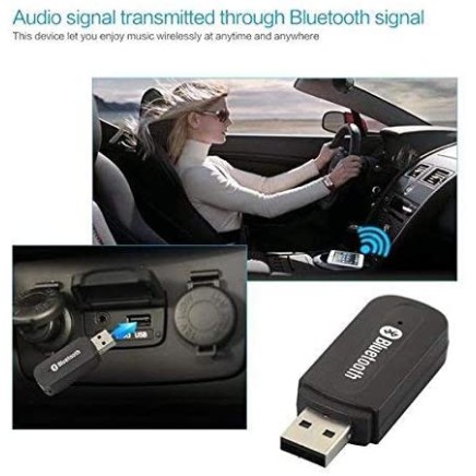 Airtree USB Bluetooth Stereo Music Receiver 3.5mm Adapter Dongle for Speakers, Car, Mp3 (Black) Airtree USB Bluetooth Stereo Music Receiver 3.5mm Adapter Dongle for Speakers, Car, Mp3 (Black)