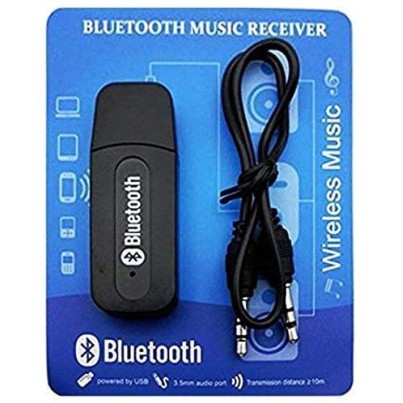 Airtree USB Bluetooth Stereo Music Receiver 3.5mm Adapter Dongle for Speakers, Car, Mp3 (Black) Airtree USB Bluetooth Stereo Music Receiver 3.5mm Adapter Dongle for Speakers, Car, Mp3 (Black)