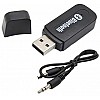 Airtree  USB Bluetooth Stereo Music Receiver 3.5mm Adapter Dongle for Speakers, Car, Mp3 (Black)