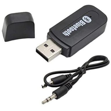 Airtree USB Bluetooth Stereo Music Receiver 3.5mm Adapter Dongle for Speakers, Car, Mp3 (Black) Airtree USB Bluetooth Stereo Music Receiver 3.5mm Adapter Dongle for Speakers, Car, Mp3 (Black)