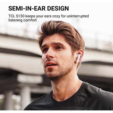 TCL S150 in-Ear True Wireless Earbuds (TWS) with Bluetooth 5.0, Deep Bass, Noise Isolation Mic TCL S150 in-Ear True Wireless Earbuds (TWS) with Bluetooth 5.0, Deep Bass, Noise Isolation Mic