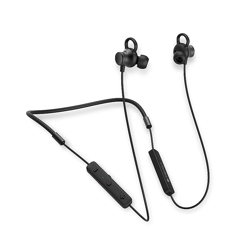 Zebronics Zeb Yoga 101 (Black) Wireless Neckband Earphone with 10mm Neodymium Driver, Dual Pairing