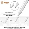 Tukzer Stylus Pen for iPad with Palm Rejection, Tilt Sensor, 2nd Gen Compatible TZ-S1-WHT