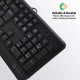 Live Tech X2 Wired USB InBuilt Multimedia Palm Rest 104 Keys Full Size Compatible PC Laptop Desktop Windows Keyboard
