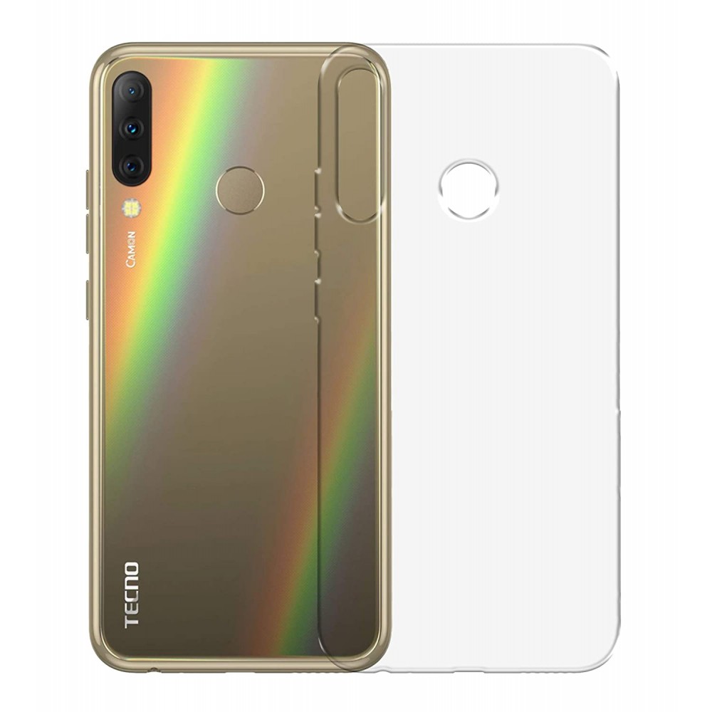 Airtree Silicon Soft Transparent Back Cover for Tecno Camon i4
