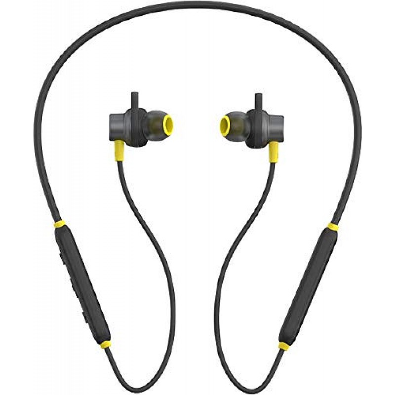 Infinity Glide N120 Bluetooth Wireless In Ear Earphones with Mic Black And Yellow