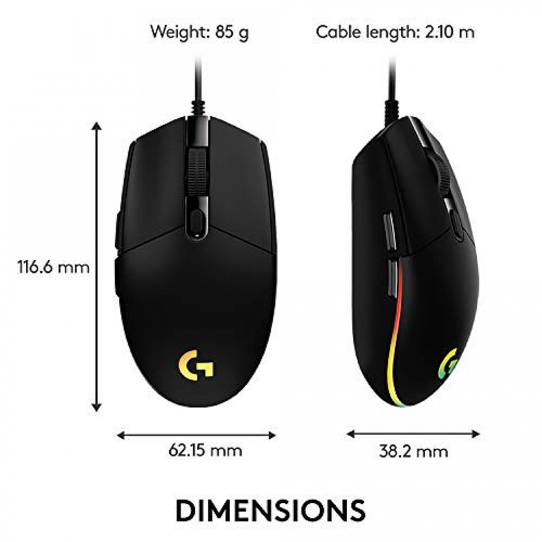 Buy Logitech G Light Sync Gaming Mouse With Customizable Rgb Lighting Programmable Buttons