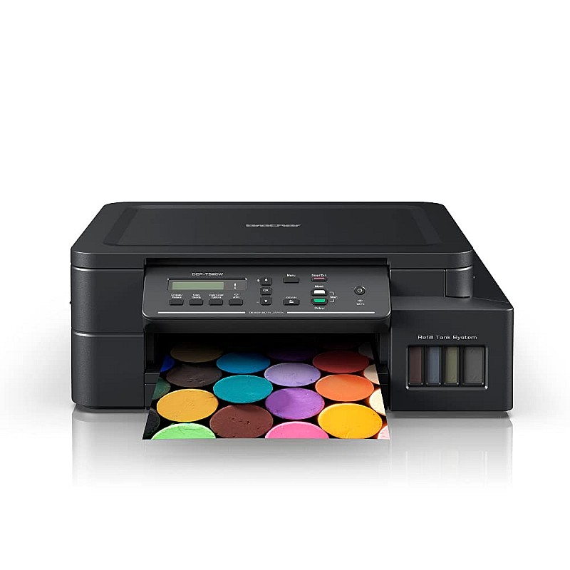 Brother DCP-T520W All-in One Ink Tank Refill System Printer with Built-in-Wireless Technology-