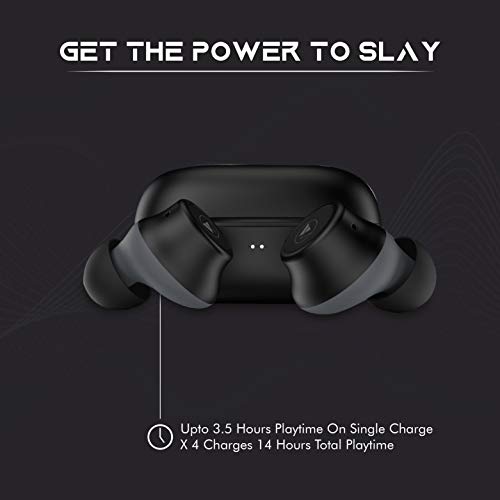 Wings Slay TWS Bluetooth 5.0 True Wireless TWS in Ear Earbuds Earphones with Mic Super Compact Charging Case (Black) Wings Slay TWS Bluetooth 5.0 True Wireless TWS in Ear Earbuds Earphones with Mic Super Compact Charging Case (Black)